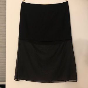 DKNY a line black skirt